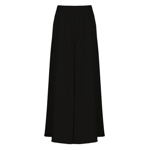 Классические широкие брюки со складками (Black)