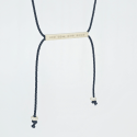 하카블랙스(HAKKABLACKS) Morse Code Square Stick String Necklace