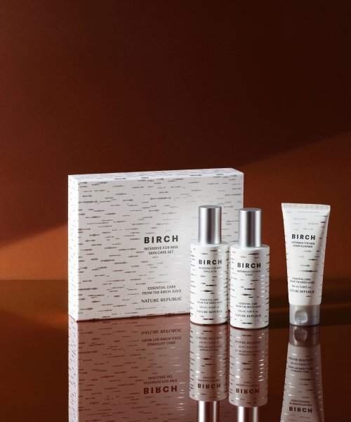 네이처리퍼블릭(NATURE REPUBLIC) 버치 인텐시브 포 맨 스킨케어 세트 (토너 120ml + 에멀젼 120ml + 폼 클렌저 100ml) - 후기 | 무신사