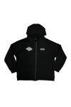 PATCHES WAFFLE HOODIE ZIP-UP