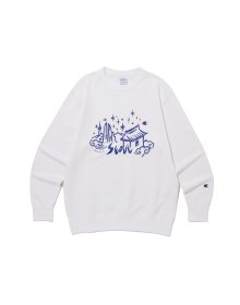 [Champion Seoul Collection] C로고 French Terry 크루넥 스웨트셔츠 (WHITE) CKTS3FC31WT