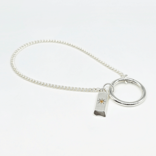 하카블랙스(HAKKABLACKS) The Sun Rectangle Silver Bracelet - 후기 | 무신사