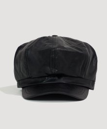 Leather Beret_Black