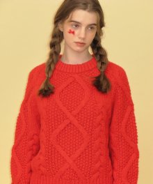country sweater - red