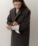 블랭크03(BLANK03) wool tailored boxy coat (grey)