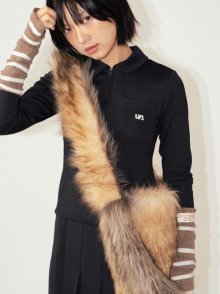 링스 퍼 빅백 Lynx Fur Big Bag (Mix Brown)