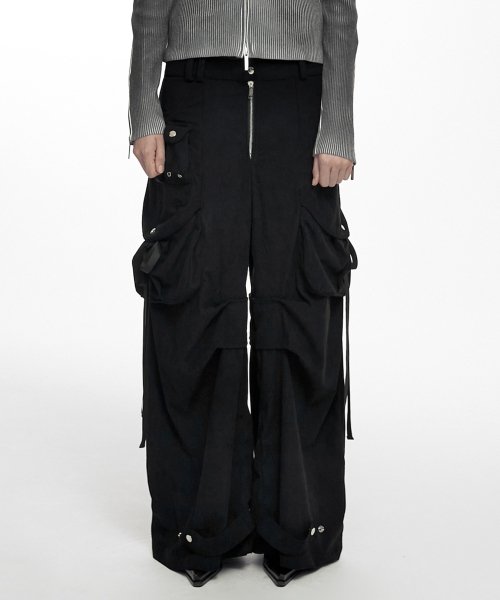 パンツ nache CORDUROY PATCH CARGO PANTS unisex MFCT Streetwear Patchwork Cargo 90s Pants for Men (as1