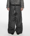 INDUSTRIAL LEATHER PANTS (UNISEX) STONE GRAY