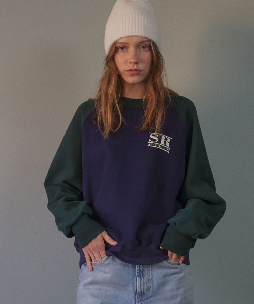 SR RAGLAN свитшот - тёмно-синий