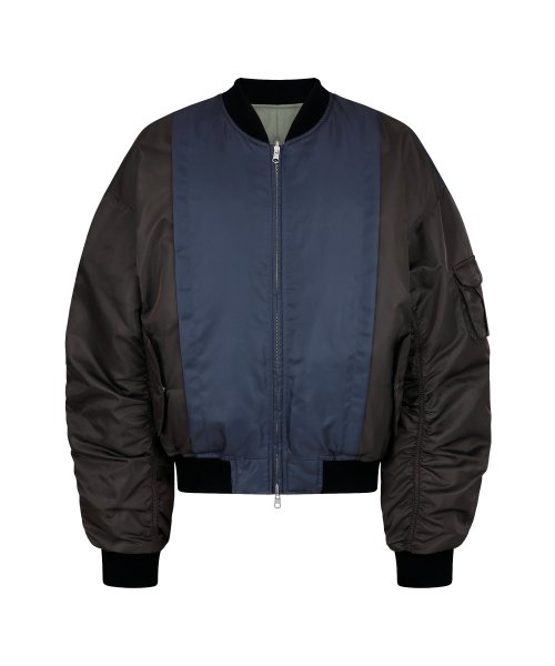двусторонний MA1 DOWN BOMBER_BROWN&BLACK