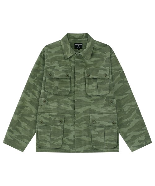 JUNGLE FATIGUE DANIM JACKET_OLIVE