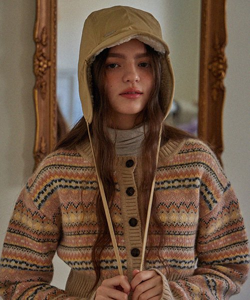 BONNY TROOPER HAT_3COLORS_LIGHT BEIGE