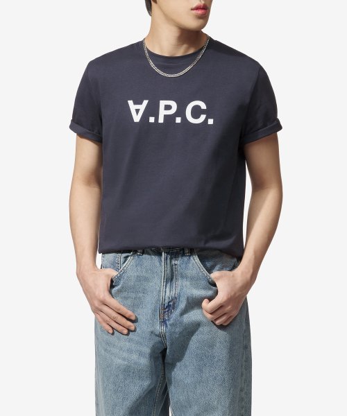 남성 VPC 반소매 티셔츠 - 네이비 / COBQXH26943IAK