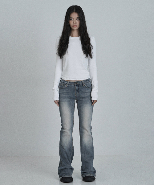 오도어() Vintage raw jean in blue 상품 이미지