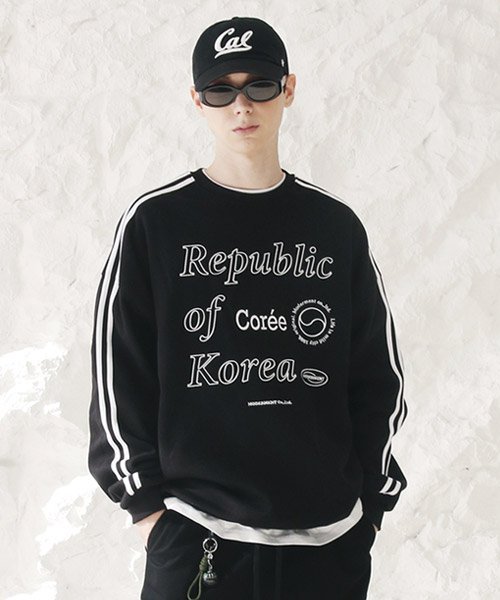 Свитшот с принтом Republic [Black]