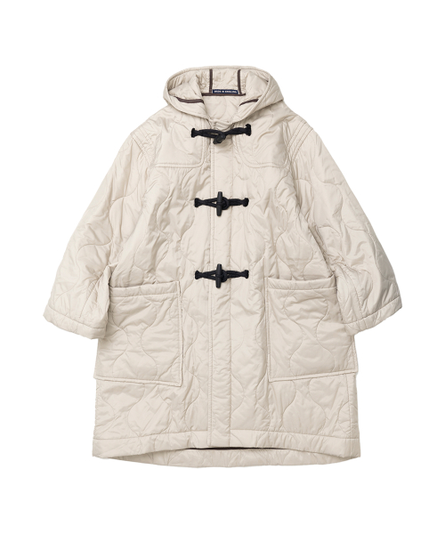 Melina Ladies Quilted Coat - Natural Clay