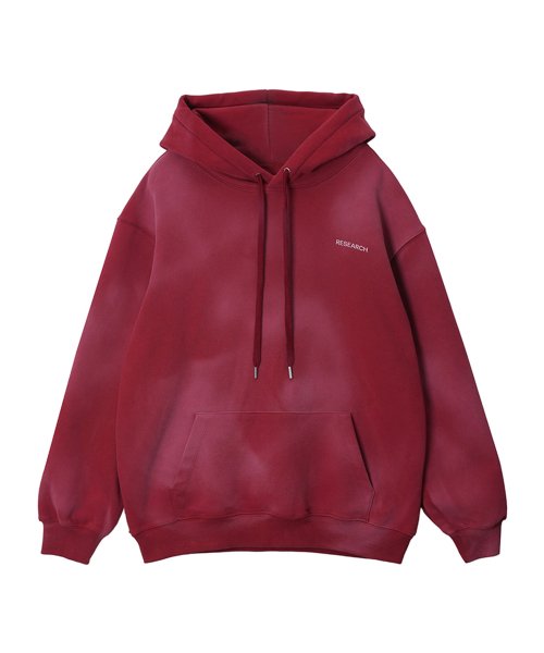 белый Air Brushed синий Print Hood_Red