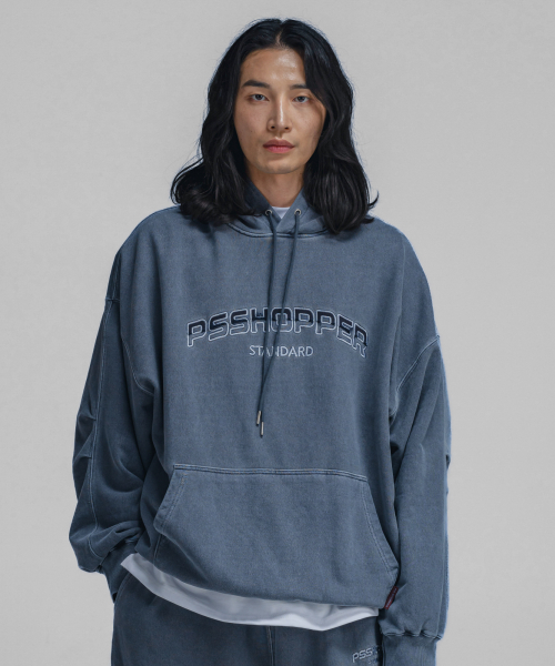 Худи Original с пигментным окрашиванием (Dark Navy)