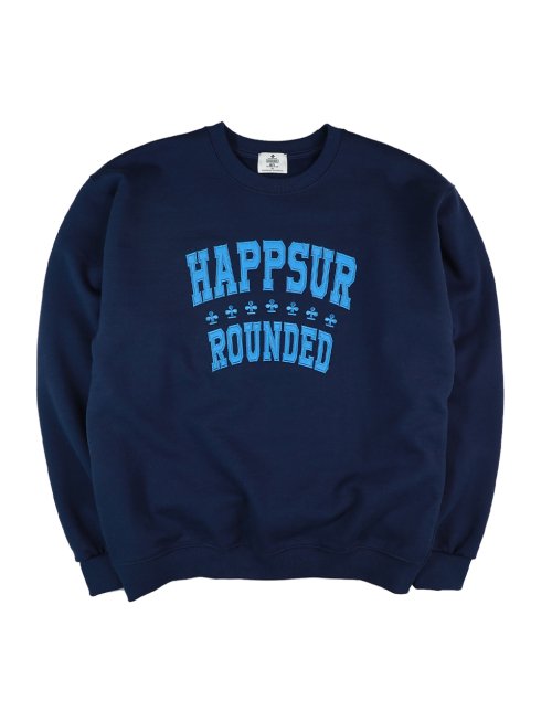 MUSINSA SURROUNDED WITH HAPP SUR SWEAT SHIRT NAVY