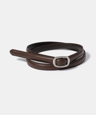 할렌 (W) simple slim belt (T008_brown)