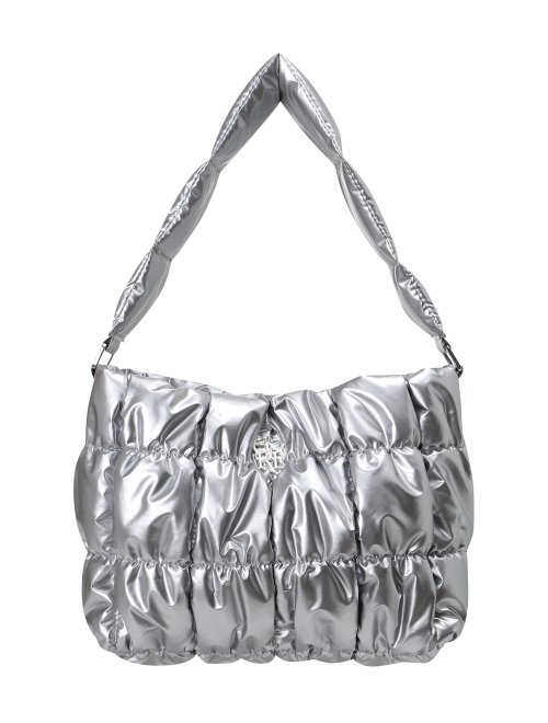 MUSINSA GENERAL IDEA GNRL padded shoulder bag SILVER WBC4L92508