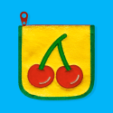 위글위글(WIGGLE WIGGLE) 패드 파우치 - Cherry
