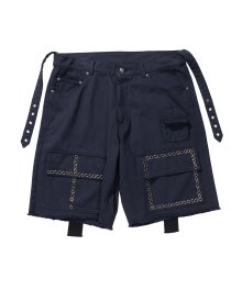 EYELET 1/2 PANTS navy