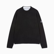 남 블랙 릴렉스핏 모노그램 로고 스웨터 J324603 BEH