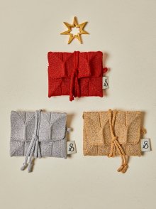 Lucky Pleats Knit Card Wallet Starry (ALL)