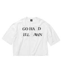 GO HARD 1/2 SLEEVE ivory