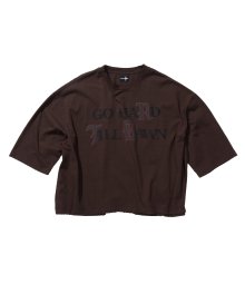 GO HARD 1/2 SLEEVE brown