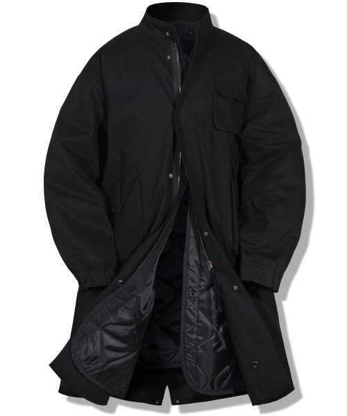 Длинная куртка-фиштейл (Black)