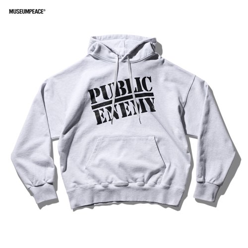 Public Enemy худи 1% White Melange Grey