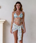 로에(LEAUET) Morgan Floral Bikini + Mini Sarong SET (3pcs) 2colors
