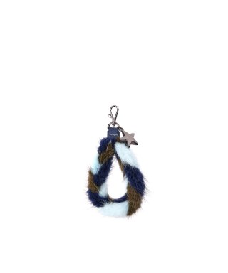 분크(VUNQUE) Mink Twist Handle Charm (밍크 트위스트 핸들 참) Navy 상품 이미지