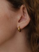 리엔느와르(leeENoir) Bold Line Earring (2color)
