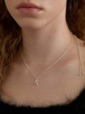 리엔느와르(leeENoir) Mini Flow Initial Necklace (classic chain)