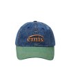 WASHED DENIM BALL CAP-BLUE/GREEN