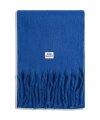 Wool Long Wide Muffler [Cobalt Blue]