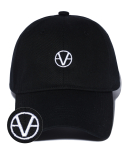 바베우(VABEU) Signature Small Logo Ball Cap - Black