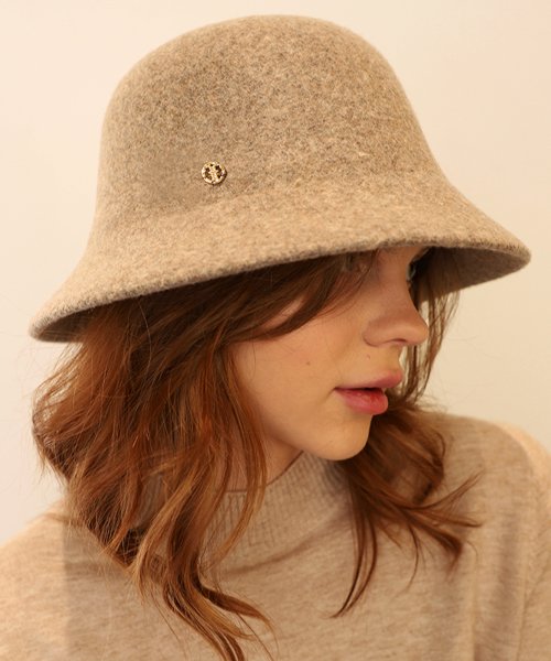울100 베이지브라운 버킷햇 _ Wool100 Beige Brown Bucket Hat