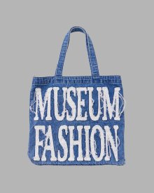 MUSEUM FASHION WASHED DENIM TOTEBAG (BLUE)