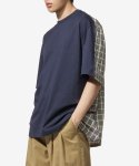 마르니(MARNI) 남성 로고 반소매 티셔츠 - 블루블랙 / HUMU0286QXUTC01700B99