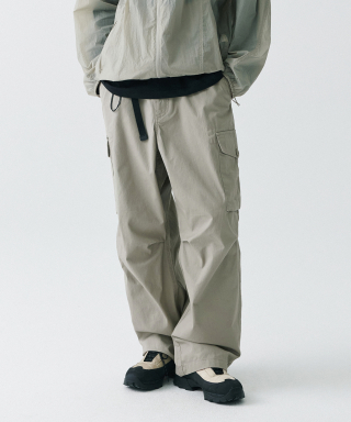 MUSINSA STANDARD [シティレジャー] ワイドベルトカ cargoパンツ [グレイッシュベージュ] - MUJIスタンダード 画像 1