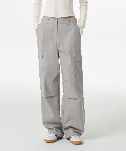 MUSINSA | MUSINSA STANDARD Women's Wide Cargo Pants [Light Gray]