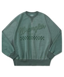 NMR X WRG PIGMENT HALF REVERSE SWEATSHIRTS MELANGE MINT