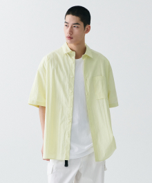 시티 레저 CN 오버사이즈 반소매 셔츠 [레몬]
