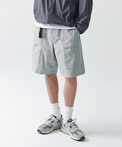 Шорты CN belted utility shorts [Light Gray]