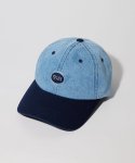 공백(GONGBAEK) GONGBAEK Oval Logo Denim Washed Ball Cap_Light Blue