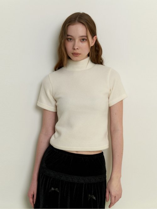 warmer turtleneck топ - off white